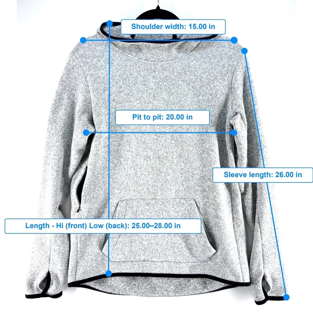 Nike Therma Fit Heather Gray Hoodie L Zip Pockets Athleisure Gorpcore Streetwear